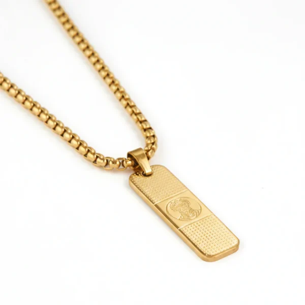hanuman pendant gold stainless steel necklace chain for men (24 inch)