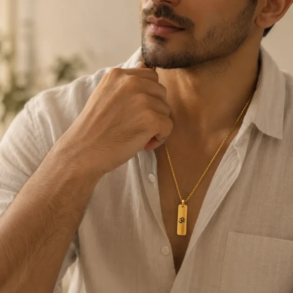 Men Om Chain Pendant