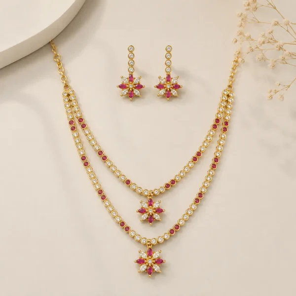 panchaloham necklace ruby zorkonia