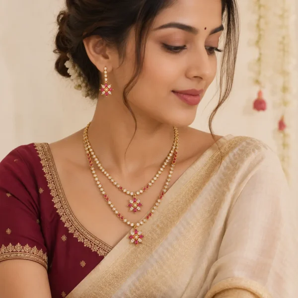 Panchaloham Necklace Ruby zorkonia
